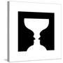 Goblet Illusion-Science Photo Library-Stretched Canvas