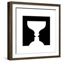 Goblet Illusion-Science Photo Library-Framed Premium Photographic Print