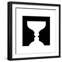 Goblet Illusion-Science Photo Library-Framed Premium Photographic Print