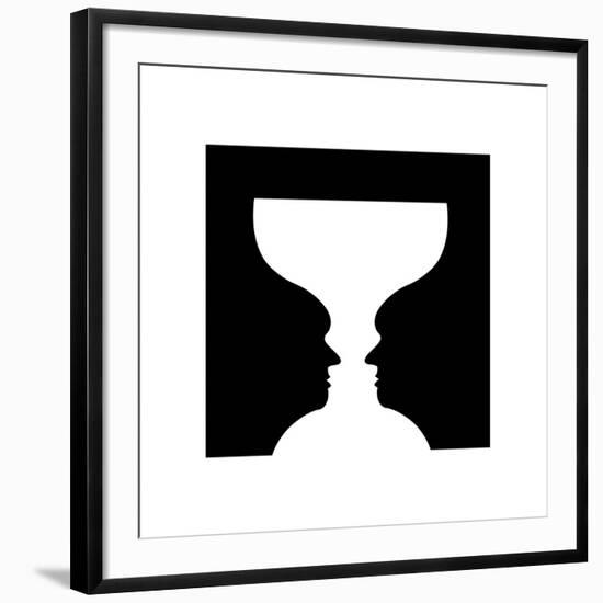 Goblet Illusion-Science Photo Library-Framed Photographic Print