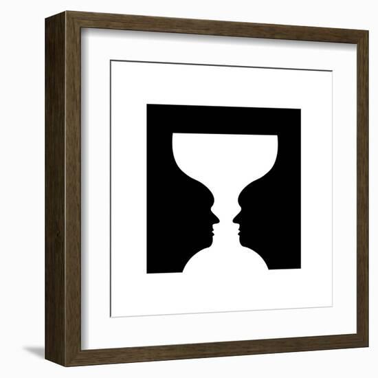 Goblet Illusion-Science Photo Library-Framed Premium Photographic Print