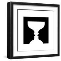 Goblet Illusion-Science Photo Library-Framed Premium Photographic Print