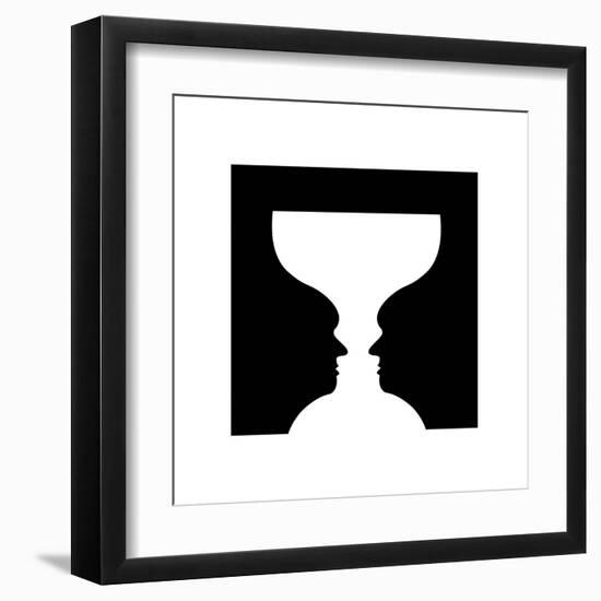 Goblet Illusion-Science Photo Library-Framed Premium Photographic Print