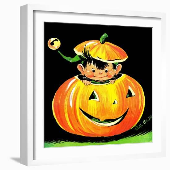 Goblin in the Pumpkin Patch - Jack & Jill-Ruth Bendel-Framed Giclee Print