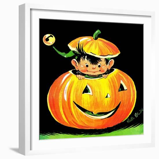 Goblin in the Pumpkin Patch - Jack & Jill-Ruth Bendel-Framed Giclee Print