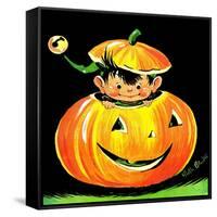 Goblin in the Pumpkin Patch - Jack & Jill-Ruth Bendel-Framed Stretched Canvas