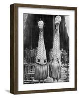 Goblin Masks and Visors Worn as Beauty Aids, Papua, New Guinea, 1936-null-Framed Giclee Print