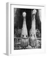 Goblin Masks and Visors Worn as Beauty Aids, Papua, New Guinea, 1936-null-Framed Giclee Print