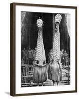 Goblin Masks and Visors Worn as Beauty Aids, Papua, New Guinea, 1936-null-Framed Giclee Print