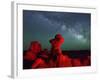 Goblin Valley State Park, Night Sky, Colorado Plateau, Utah, USA-Christian Heeb-Framed Photographic Print