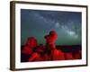 Goblin Valley State Park, Night Sky, Colorado Plateau, Utah, USA-Christian Heeb-Framed Photographic Print