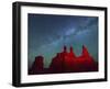 Goblin Valley State Park, Night Sky, Colorado Plateau, Utah, USA-Christian Heeb-Framed Photographic Print