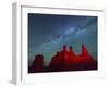 Goblin Valley State Park, Night Sky, Colorado Plateau, Utah, USA-Christian Heeb-Framed Photographic Print