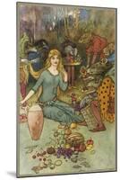 Goblins and Their Magic Fruit-Warwick Goble-Mounted Art Print