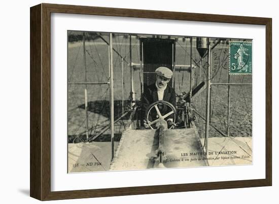 Gobron Voisin Biplane-null-Framed Photographic Print