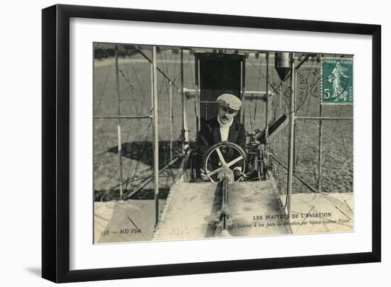 Gobron Voisin Biplane-null-Framed Photographic Print