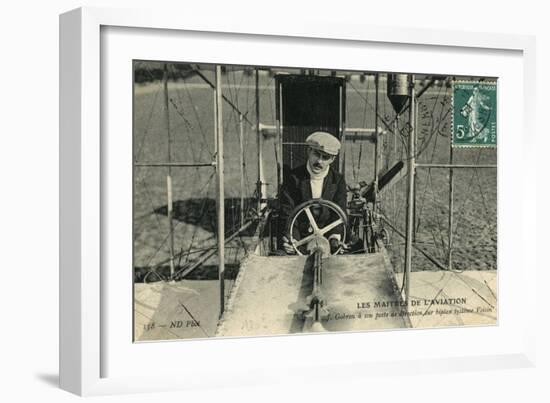 Gobron Voisin Biplane-null-Framed Photographic Print