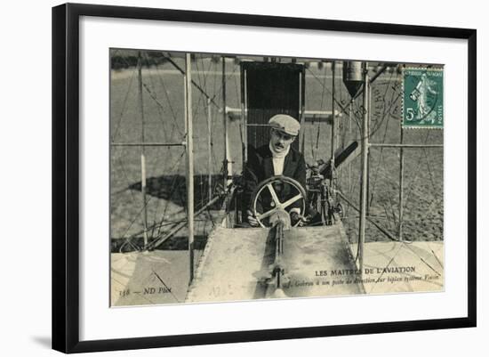 Gobron Voisin Biplane-null-Framed Photographic Print