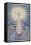 God and His Angels Enthroned on High in the Heavens-Beatrice Adams-Framed Stretched Canvas