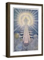 God and His Angels Enthroned on High in the Heavens-Beatrice Adams-Framed Art Print