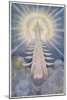 God and His Angels Enthroned on High in the Heavens-Beatrice Adams-Mounted Art Print