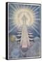 God and His Angels Enthroned on High in the Heavens-Beatrice Adams-Framed Stretched Canvas