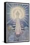 God and His Angels Enthroned on High in the Heavens-Beatrice Adams-Framed Stretched Canvas