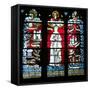 God and the Virgin (Stained Glass)-French-Framed Stretched Canvas