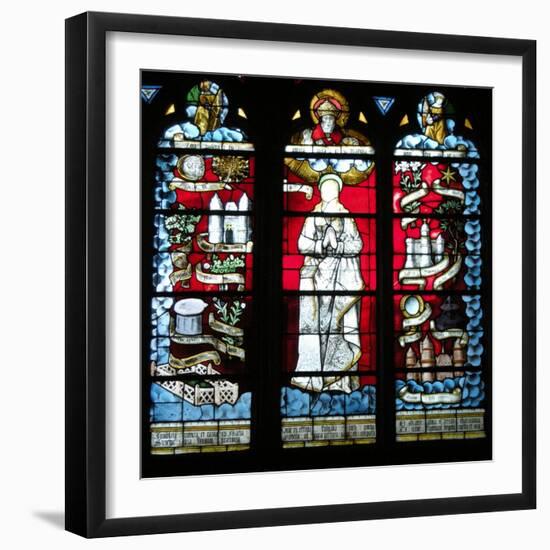 God and the Virgin (Stained Glass)-French-Framed Giclee Print