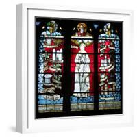 God and the Virgin (Stained Glass)-French-Framed Giclee Print