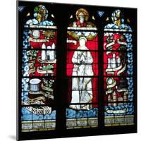 God and the Virgin (Stained Glass)-French-Mounted Giclee Print