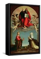God Appearing to St. Mary Magdalen and St. Catherine of Siena, circa 1508-Fra Bartolommeo-Framed Stretched Canvas