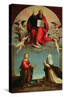 God Appearing to St. Mary Magdalen and St. Catherine of Siena, circa 1508-Fra Bartolommeo-Stretched Canvas