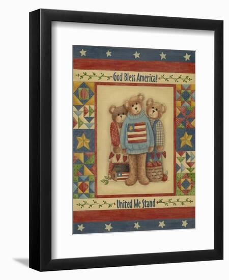 God Bless America - Bears-Debbie McMaster-Framed Premium Giclee Print