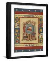 God Bless America - Bears-Debbie McMaster-Framed Giclee Print