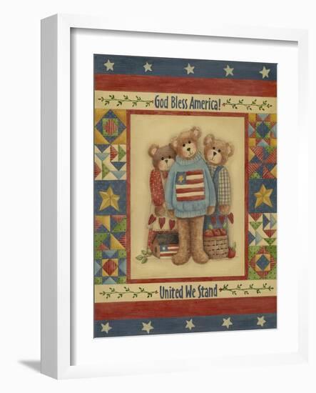 God Bless America - Bears-Debbie McMaster-Framed Giclee Print