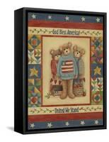 God Bless America - Bears-Debbie McMaster-Framed Stretched Canvas