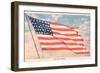 God Bless America, Flag-null-Framed Art Print