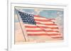 God Bless America, Flag-null-Framed Art Print