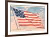 God Bless America, Flag-null-Framed Art Print