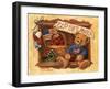 God Bless America Teddy-Barbara Mock-Framed Giclee Print