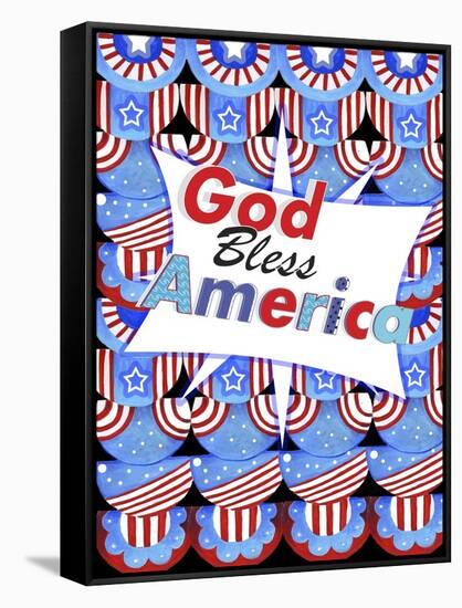 God Bless America-Valarie Wade-Framed Stretched Canvas