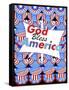 God Bless America-Valarie Wade-Framed Stretched Canvas