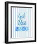 God Bless Baby Blue-Bella Dos Santos-Framed Premium Giclee Print