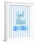 God Bless Baby Blue-Bella Dos Santos-Framed Art Print