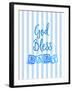 God Bless Baby Blue-Bella Dos Santos-Framed Art Print