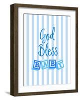 God Bless Baby Blue-Bella Dos Santos-Framed Art Print