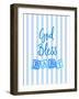 God Bless Baby Blue-Bella Dos Santos-Framed Art Print