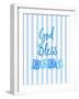 God Bless Baby Blue-Bella Dos Santos-Framed Art Print