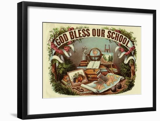 God Bless Our School-Arbuckle Brothers-Framed Art Print